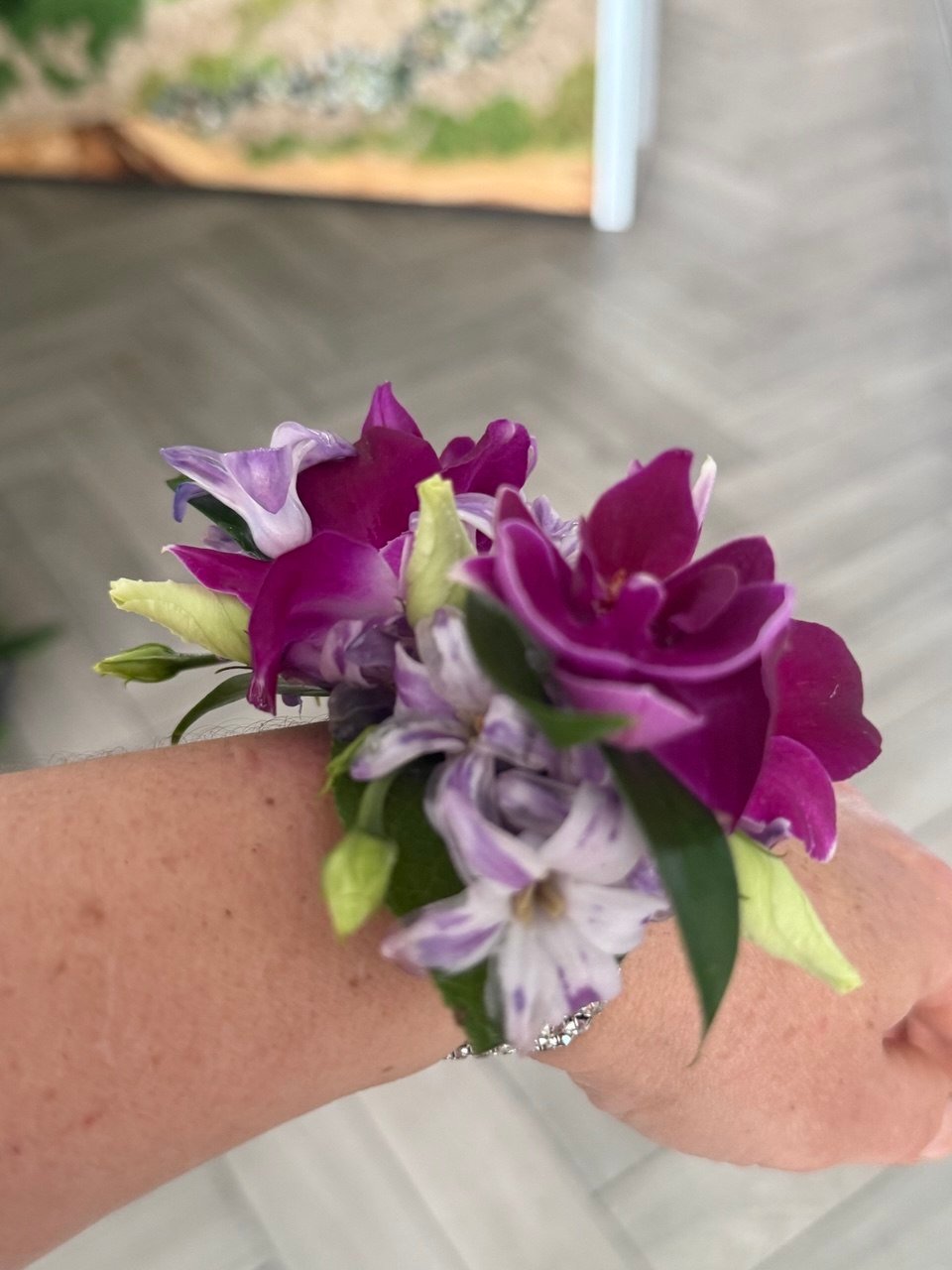 Purple Corsage