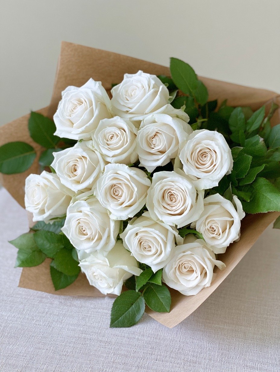 18 white roses boca raton