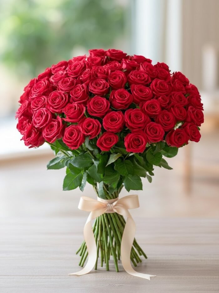 100 red roses