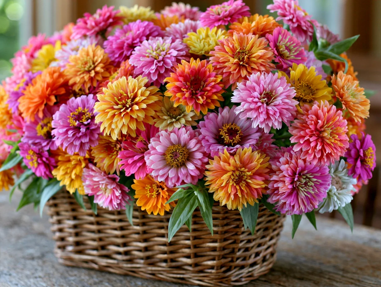 Seasonal Zinnia Arrangement