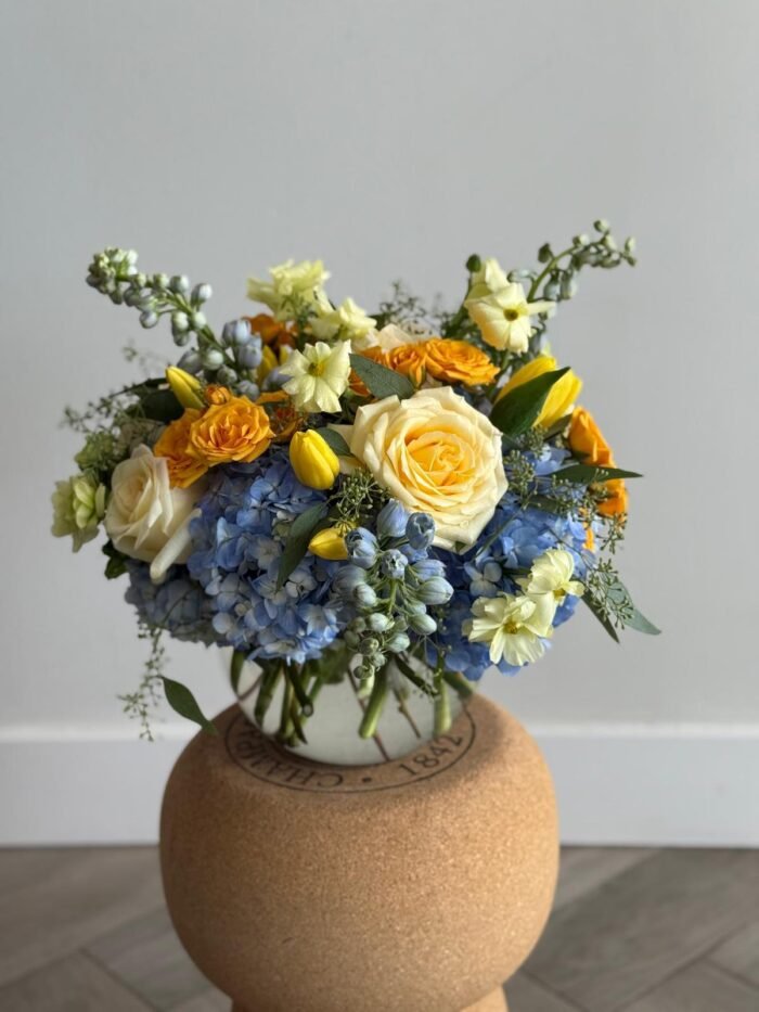 Azure & Gold Garden Arrangement