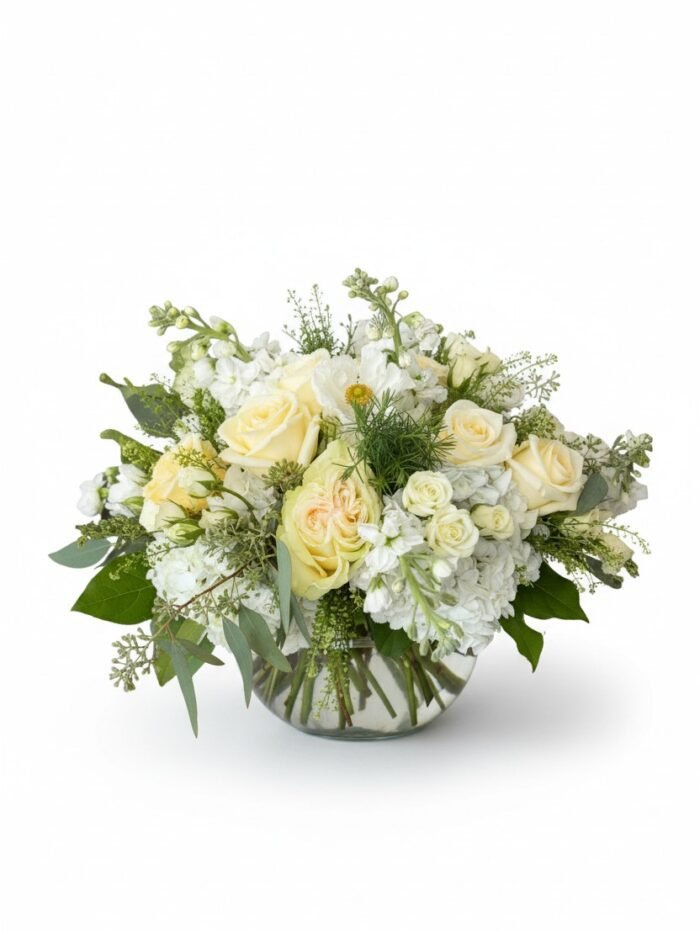 White & Ivory Garden Arrangement