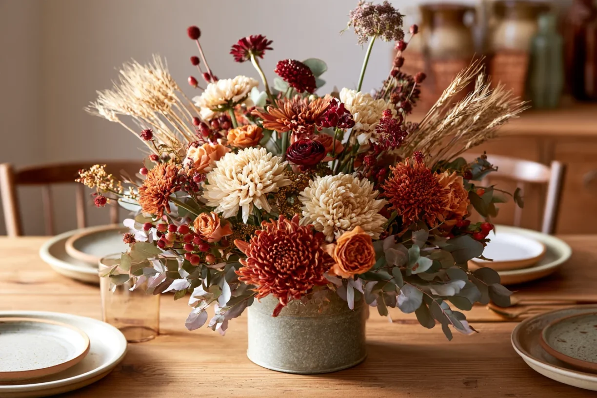 1. The Rustic Farmhouse Centerpiece