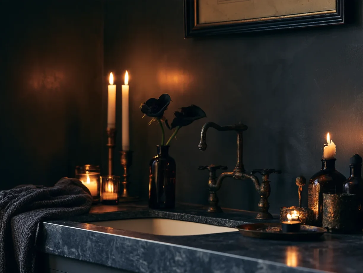The Bathroom or Powder Room (The Apothecary): Keep it small but impactful.