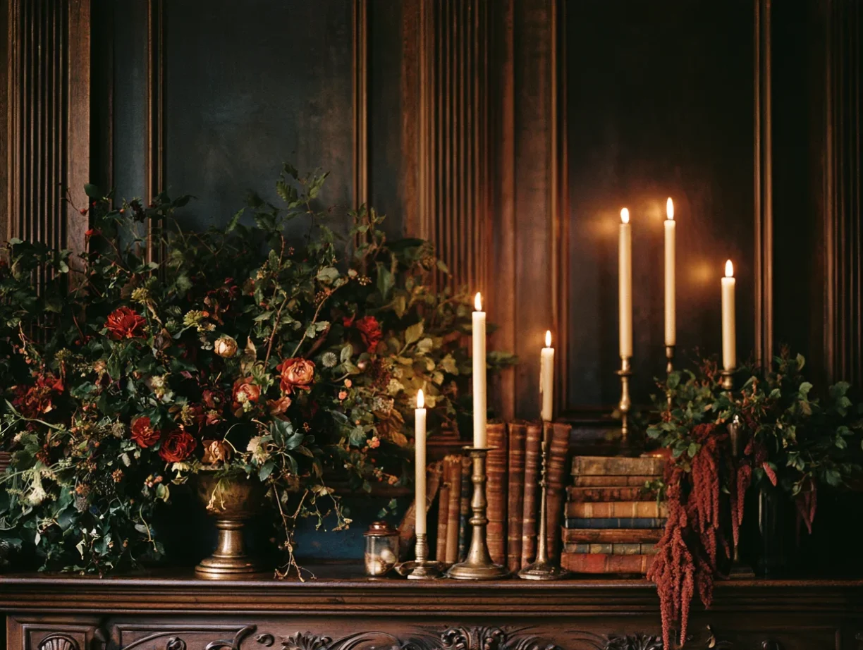 The Mantel (The Altar): Create an asymmetrical display.