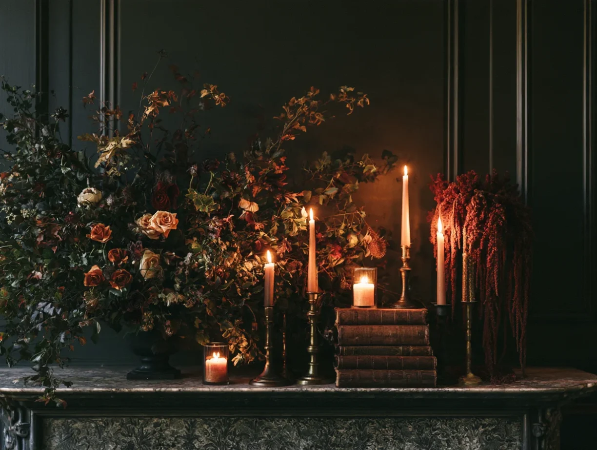 The Mantel (The Altar): Create an asymmetrical display.